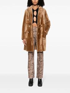Blancha Lammy coat - Bruin