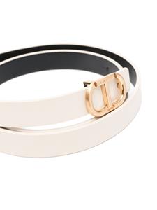 TWINSET Oval T buckle leather - Beige