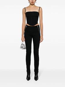 Balenciaga Pre-Owned 2010s skinny broek met dubbele ritssluiting - Zwart
