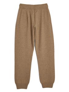 Auralee drawstring knitted cashmere trousers - Bruin