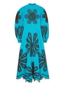 FARM Rio Midi-jurk met uitgesneden detail - Blauw