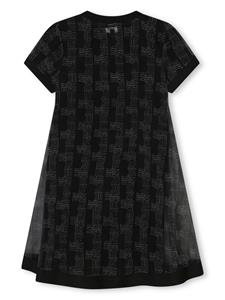 Dkny Kids Gelaagde jurk met logoprint - Zwart