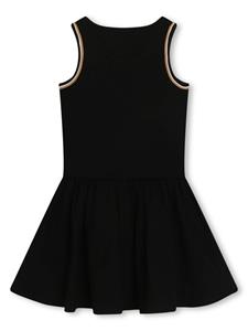 BOSS Kidswear Mini-jurk met logoprint - Zwart