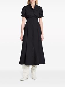 Proenza Schouler Tracey poplin midi dress - Zwart