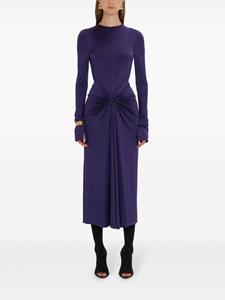 Victoria Beckham Midi-jurk met gesmockt detail - Paars