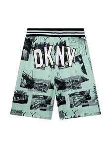 Dkny Kids Bermuda shorts met print - Groen