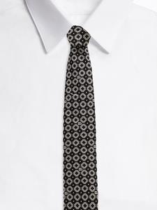 Dolce & Gabbana logo-jacquard silk tie - Zwart