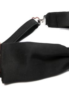 Dsquared2 padlock-detail silk bow tie - Zwart