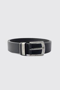 Boohoo Faux Leather Belt, Black