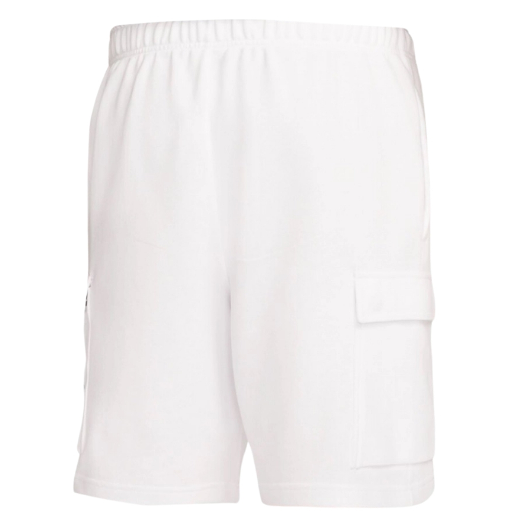 Nike blauwe short met Swoosh zakken en witte zakken