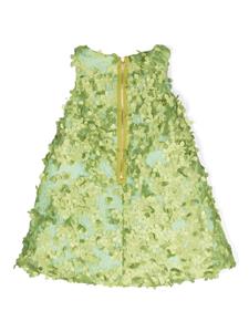 Mi Mi Sol floral-appliqué A-line dress - Groen