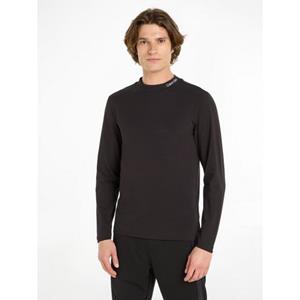 Calvin Klein Shirt met lange mouwen LOGO MOCK NECK LS T-SHIRT