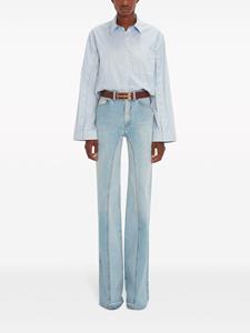 Victoria Beckham wide-leg cotton jeans - Blauw