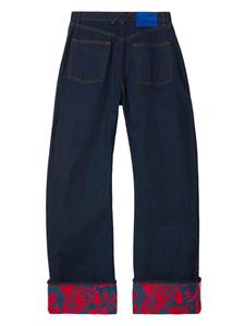 Burberry Japanese jeans met wijde pijpen - Blauw