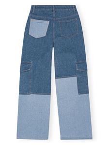 GANNI Angi jeans met wijde pijpen - Blauw