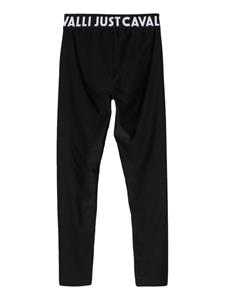 Just Cavalli logo-print waistband leggings - Zwart