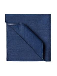 Brunello Cucinelli textured-finish cotton pocket square - Blauw