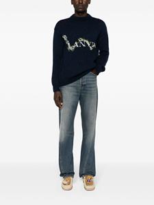 Lanvin Straight katoenen jeans met gedraaid detail - Blauw