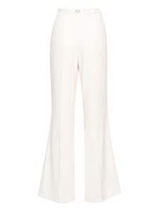 TWINSET flared crepe tailored trousers - Beige