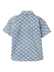 Burberry Kids EKD graphic-print shirt - Blauw