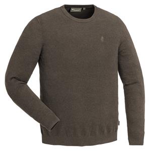 Pinewood Värnamo Crewneck Knitted Sweater - Brown Melange