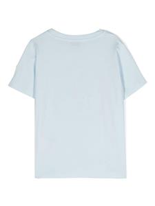Moncler Enfant logo-print cotton T-shirt - Blauw