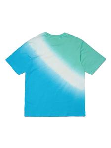 Diesel Kids Katoenen T-shirt met logoprint - Blauw