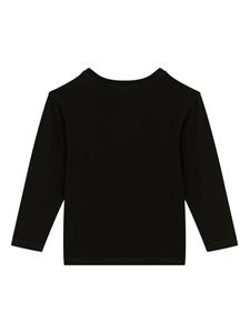 Dolce & Gabbana Kids logo-appliqué cotton T-shirt - Zwart