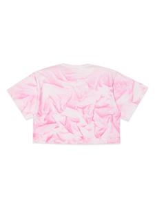 MM6 Maison Margiela Kids T-shirt met tie-dye print - Roze