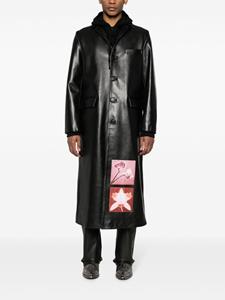MISBHV x Robert Mapplethorpe Foundation leather coat - Zwart