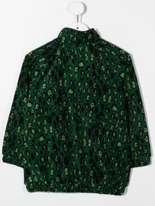 Mini Rodini Sweater met luipaardprint - Groen