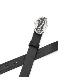 Dsquared2 Gothic logo-buckle leather belt - Zwart