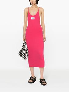 MOSCHINO JEANS Midi-jurk met logoprint - Roze