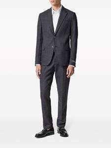 Versace pressed-crease cotton tailored trousers - Grijs