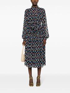 DVF Diane von Furstenberg Kent midi-jurk met geometrische print - Zwart