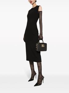 Dolce & Gabbana Midi-jurk met ronde hals - Zwart