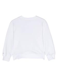 Monnalisa graphic-print cotton-blend sweatshirt - Wit