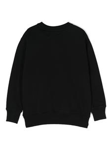 Off-White Kids logo-print cotton sweatshirt - Zwart