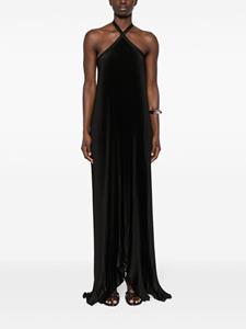 L'IDÉE Deesse pleated gown dress - Zwart