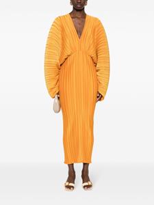 L'IDÉE Galerie pleated gown dress - Oranje