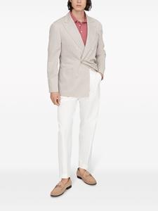 Brunello Cucinelli button-fastening cotton polo shirt - Rood