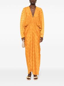 L'IDÉE Riviera chevron gown dress - Oranje