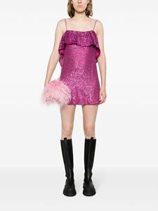 PNK open-back sequinned minidress - Roze