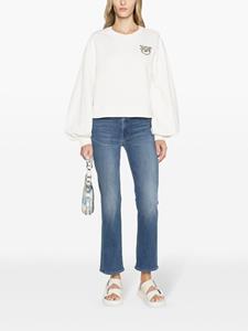 MOTHER Dazzler mid-rise cropped jeans - Blauw