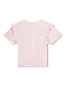 Givenchy Kids T-shirt met logoprint - Roze