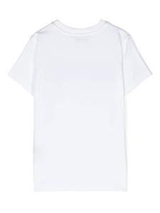 Moschino Kids logo-print cotton T-shirt - Wit