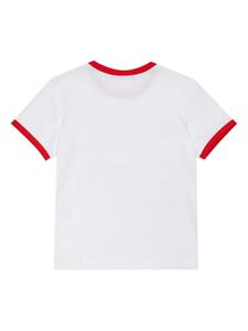 MAX&Co. Kids Katoenen T-shirt met geborduurd logo - Wit