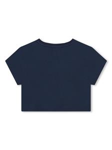 Lanvin Enfant Katoenen T-shirt met logoprint - Blauw