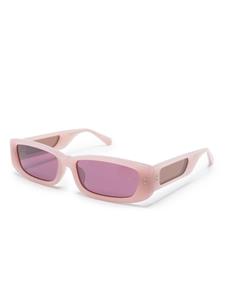 Linda Farrow Talita zonnebril met rechthoekig montuur - Roze