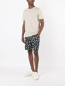 BOSS Shorts met verenprint - Zwart